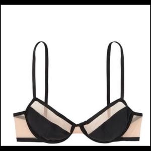 New Victoria’s Secret Mesh Demi Bra Black Sz  34D